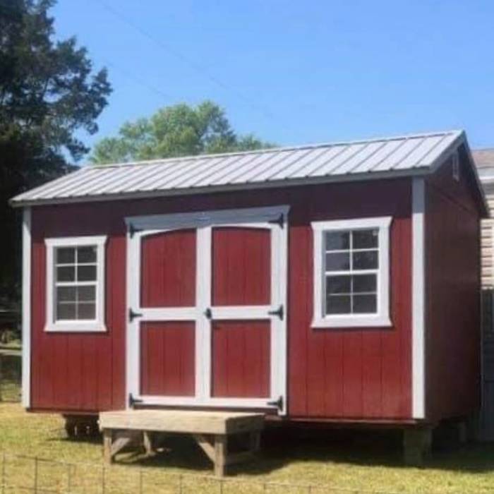 William's 10x16 Side Utility | RiverBridge Cabins Gallery Image