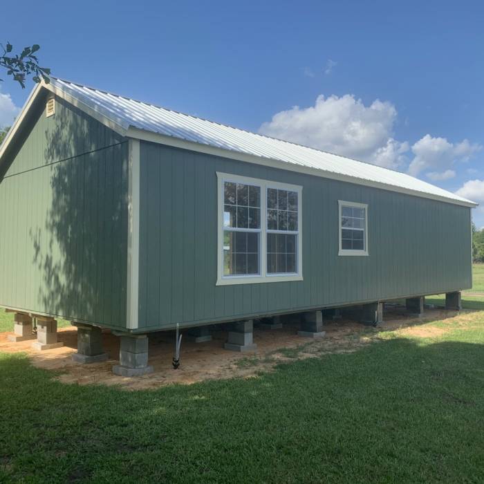 Leigh's 16x40 Side Utility | RiverBridge Cabins Gallery Image